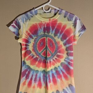 Maya Tie-Dye Peace Sign Kids T-Shirt